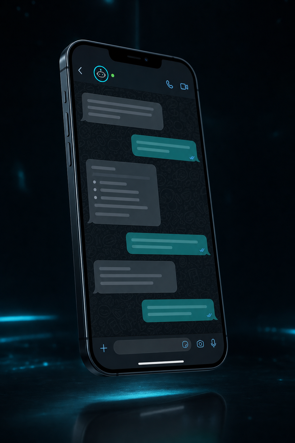 Chatbot respondiendo en WhatsApp
